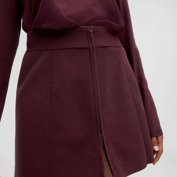 NWT Lululemon Ribbed-Knit Mini Skirt Garnet SMALL - Picture 6 of 7